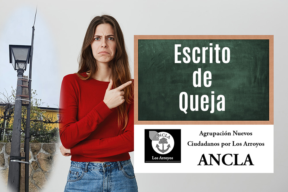 El escrito de QUEJA sobre la IRREGULAR CONEXIÓN DE FAROLAS en C/CINCO ya está pasado por Registro